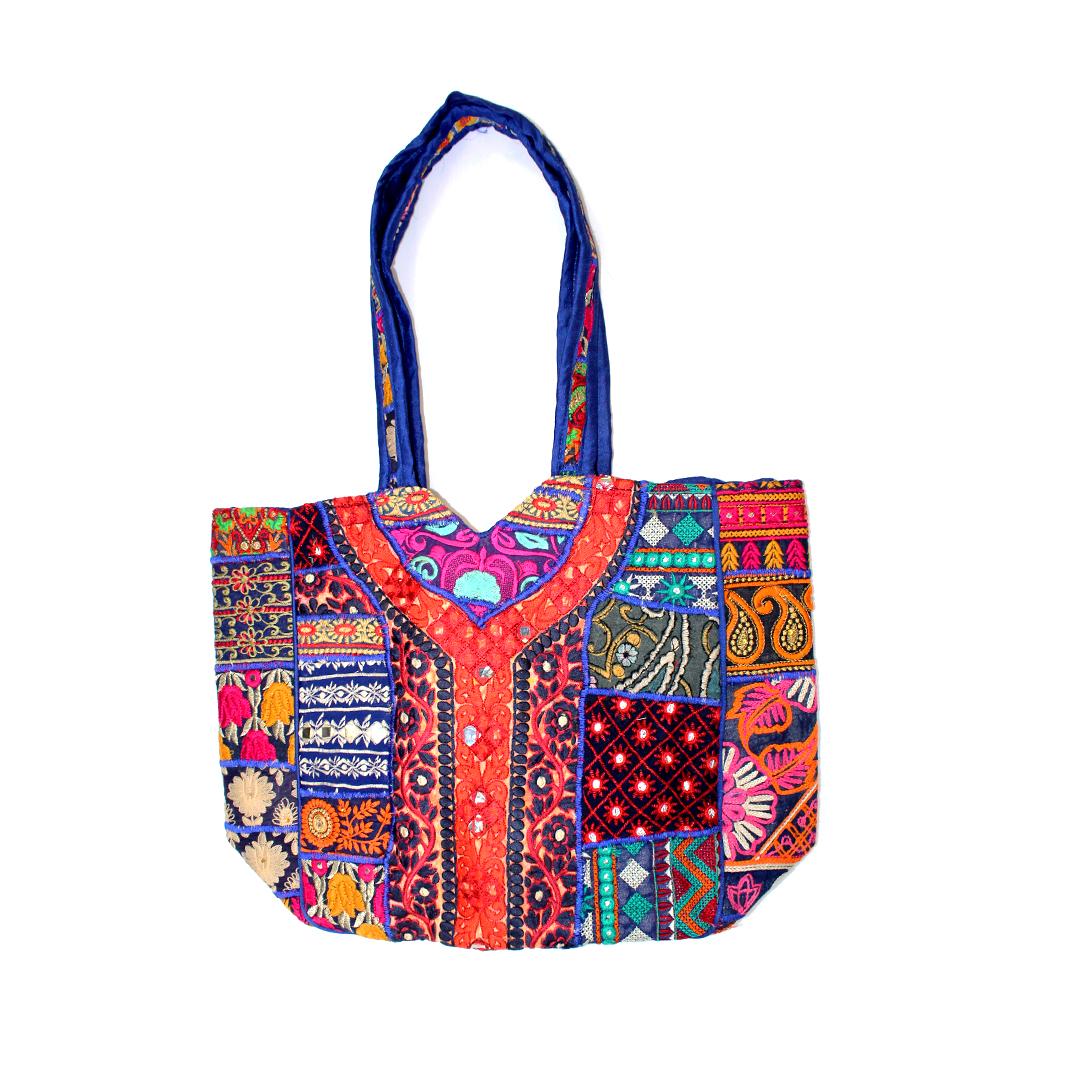 xos - Embroidered Shoulder Bag - The Indian Connection